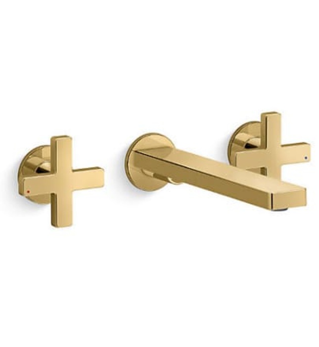 Vòi chậu rửa gắn tường Kohler Composed K-73067T-B3-PGD