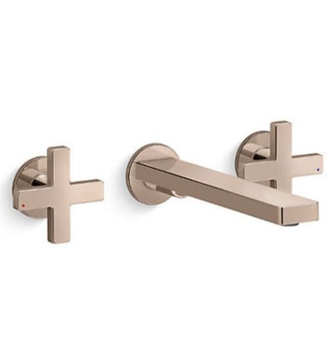 Vòi chậu rửa gắn tường Kohler Composed K-73067T-B3-RGD