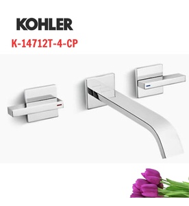 Vòi bồn tắm gắn tường Kohler Loure K-14712T-4-CP