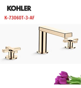 Vòi chậu rửa tay chỉnh kép, tay chỉnh dạng chữ thập Kohler Composed K-73060T-3-AF