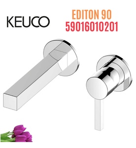 Vòi lavabo nóng lạnh âm tường Đức Keuco Edition 90 59016010201