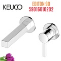 Vòi lavabo nóng lạnh âm tường Đức Keuco Edition 90 59016010202