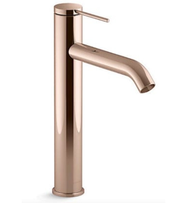 Vòi chậu rửa thân cao tay chỉnh đơn Kohler COMPONENTS K-77959T-4A-RGD