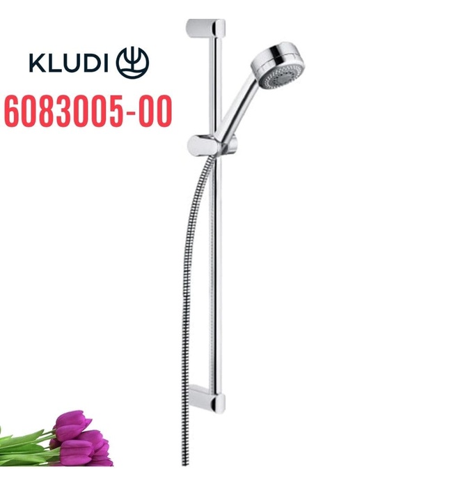 Bộ thanh trượt tay bát sen tắm Kludi Zenta 6083005-00