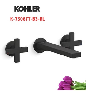 Vòi chậu rửa gắn tường Kohler Composed K-73067T-B3-BL