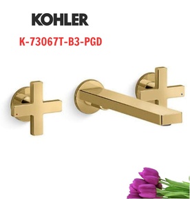 Vòi chậu rửa gắn tường Kohler Composed K-73067T-B3-PGD