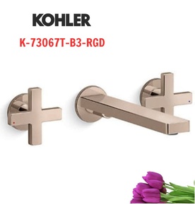 Vòi chậu rửa gắn tường Kohler Composed K-73067T-B3-RGD