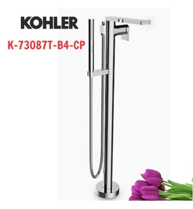 Sen vòi bồn tắm đặt sàn Kohler K-73087T-B4-CP