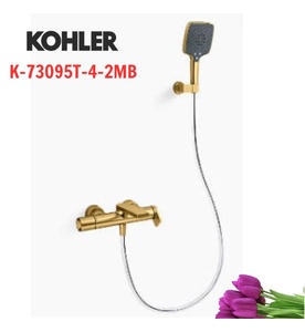 Vòi sen bồn tắm gắn tường Kohler Composed K-73095T-4-2MB