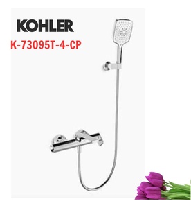 Vòi sen bồn tắm gắn tường Kohler Composed K-73095T-4-CP