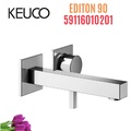 Vòi lavabo nóng lạnh âm tường Đức Keuco Edition 90 59116010201