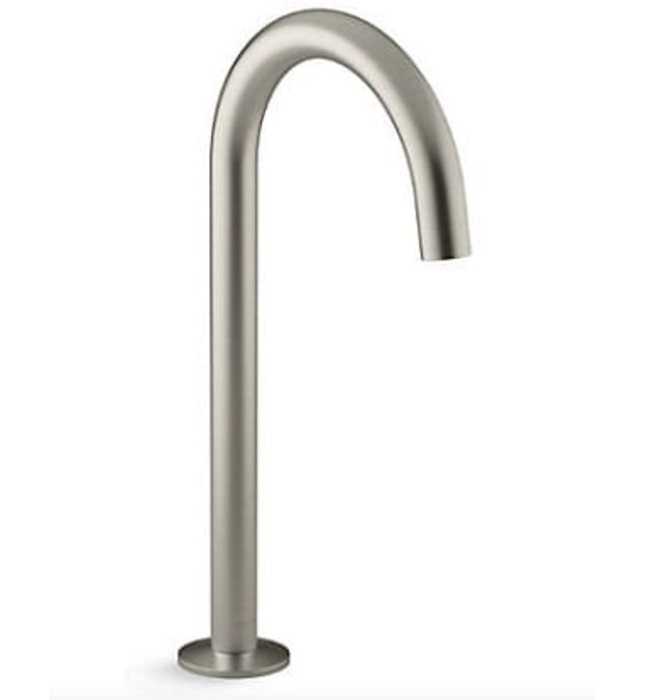 Vòi chậu rửa thân cao thiết kế dạng ống Kohler COMPONENTS K-77965T-BN