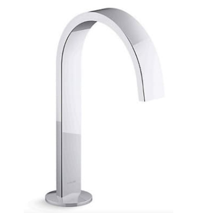 Vòi chậu rửa thân cao thiết kế dạng duy băng Kohler COMPONENTS K-77968T-2BL
