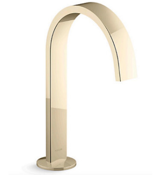 Vòi chậu rửa thân cao thiết kế dạng duy băng Kohler COMPONENTS K-77968T-AF