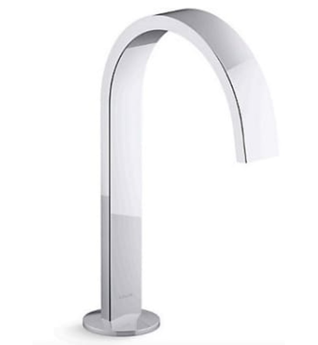 Vòi chậu rửa thân cao thiết kế dạng duy băng Kohler COMPONENTS K-77968T-CP