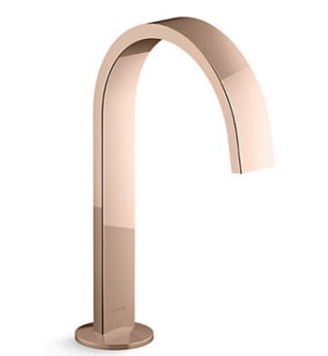 Vòi chậu rửa thân cao thiết kế dạng duy băng Kohler COMPONENTS K-77968T-RGD