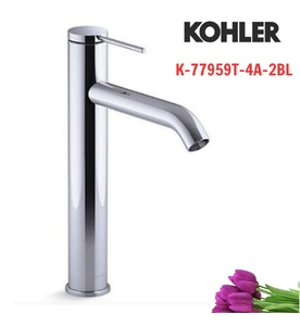 Vòi chậu rửa thân cao tay chỉnh đơn Kohler COMPONENTS K-77959T-4A-2BL
