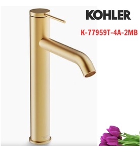 Vòi chậu rửa thân cao tay chỉnh đơn Kohler COMPONENTS K-77959T-4A-2MB