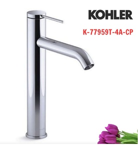 Vòi chậu rửa thân cao tay chỉnh đơn Kohler COMPONENTS K-77959T-4A-CP