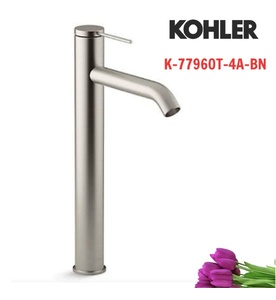 Vòi chậu rửa thân cao tay chỉnh đơn Kohler COMPONENTS K-77960T-4A-BN