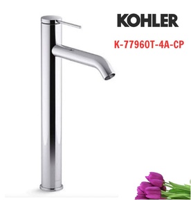 Vòi chậu rửa thân cao tay chỉnh đơn Kohler COMPONENTS K-77960T-4A-CP