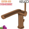 Vòi lavabo nóng lạnh vàng đồng Đức Keuco Edition 400 51504030002