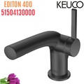 Vòi lavabo nóng lạnh màu đen Đức Keuco Edition 400 51504130000