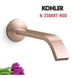 Vòi chậu rửa âm tường Kohler Components K-23888T-RGD