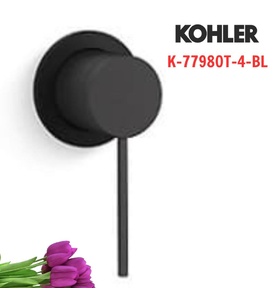 Tay chỉnh đơn gắn tường Kohler Components K-77980T-4-BL