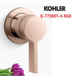 Tay chỉnh đơn gắn tường Kohler Components K-77980T-4-RGD