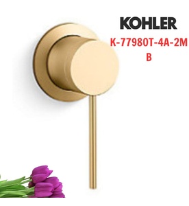 Tay chỉnh đơn gắn tường Kohler Components K-77980T-4A-2MB