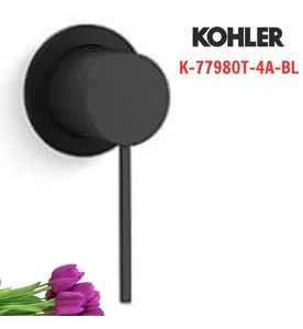 Tay chỉnh đơn gắn tường Kohler Components K-77980T-4A-BL