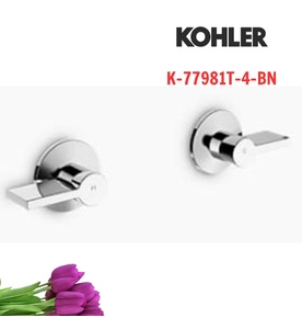 Tay chỉnh kép gắn tường Kohler Components K-77981T-4-BN
