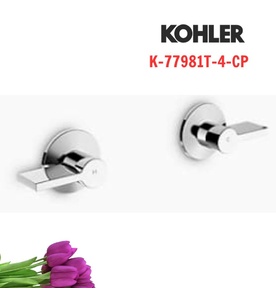 Tay chỉnh kép gắn tường Kohler Components K-77981T-4-CP