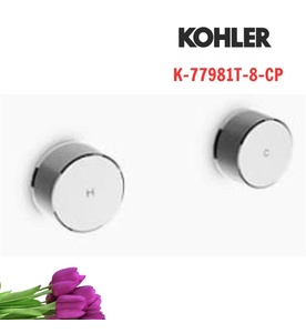 Tay chỉnh kép gắn tường Kohler Components K-77981T-8-CP