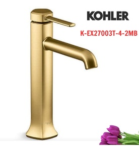 Vòi chậu rửa tay thân cao chỉnh đơn Kohler Occasion K-EX27003T-4-2MB