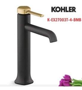 Vòi chậu rửa tay thân cao chỉnh đơn Kohler Occasion K-EX27003T-4-BMB