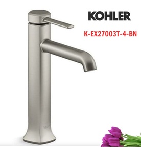 Vòi chậu rửa tay thân cao chỉnh đơn Kohler Occasion K-EX27003T-4-BN