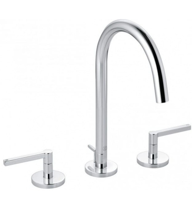 Vòi lavabo nóng lạnh 3 chân 2 tay gạt Kludi Nova Fonte 201430515