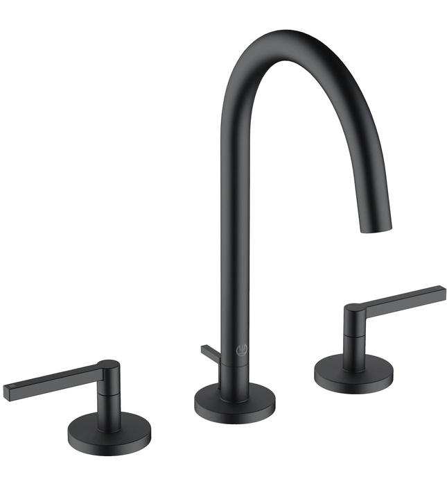 Vòi lavabo nóng lạnh 3 chân 2 tay gạt Kludi Nova Fonte 201430515