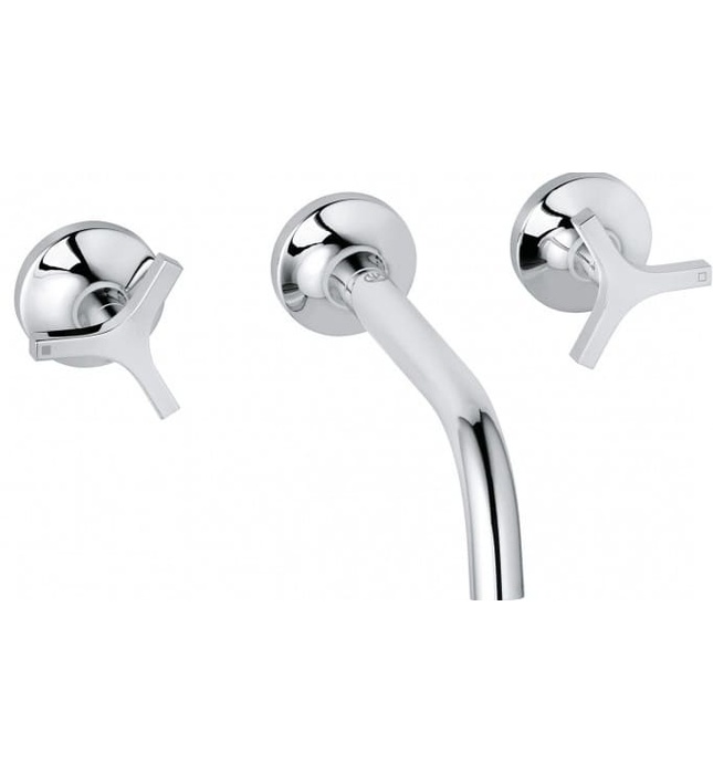 Vòi lavabo âm tường 3 chân Kludi Nova Fonte 201440539