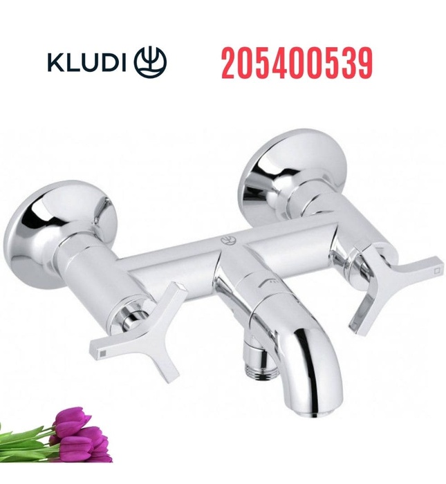 Vòi lavabo âm tường 2 chân Kludi Nova Fonte 205400539