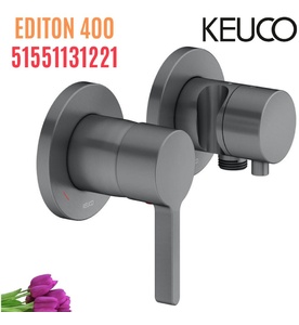 Bộ trộn âm tường đen Đức Keuco Edition 400 51551131221