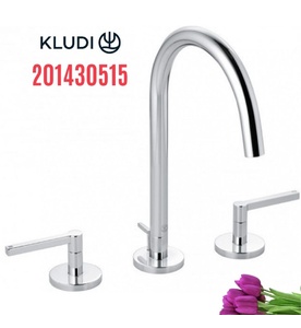 Vòi lavabo nóng lạnh 3 chân 2 tay gạt Kludi Nova Fonte 201430515