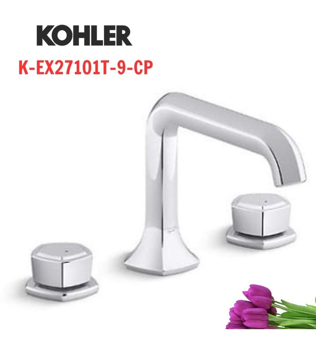 Vòi chậu rửa 3 lỗ Kohler Occasion K-EX27101T-9-CP