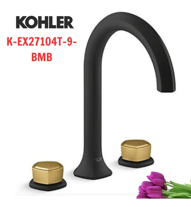 Vòi bồn tắm gắn thành bồn Kohler Occasion K-EX27104T-9-BMB