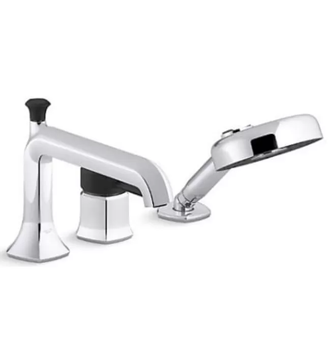 Vòi bồn tắm gắn thành bồn kèm sen cầm tay Kohler Occasion K-EX27106T-4-CBL