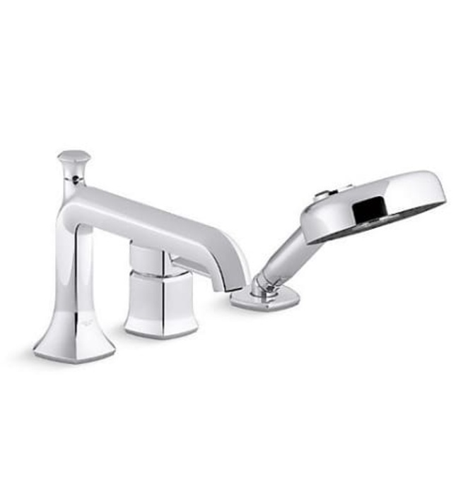 Vòi bồn tắm gắn thành bồn kèm sen cầm tay Kohler Occasion K-EX27106T-4-CP