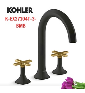 Vòi bồn tắm gắn thành bồn Kohler Occasion K-EX27104T-3-BMB