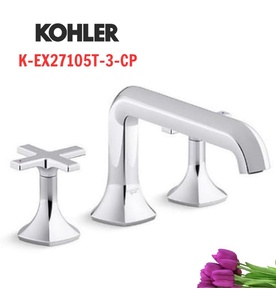 Vòi bồn tắm gắn thành bồn Kohler Occasion K-EX27105T-3-CP